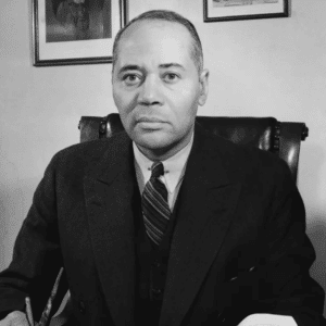 A grey-scale image of Charles Hamilton Houston – Lawyer and activist