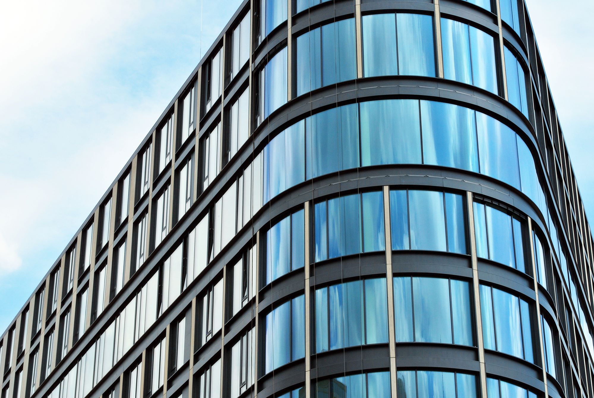 Glass building